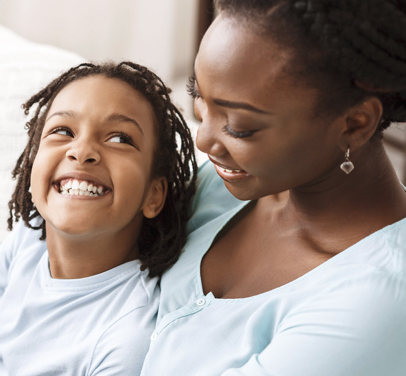 photo of mother and daughter